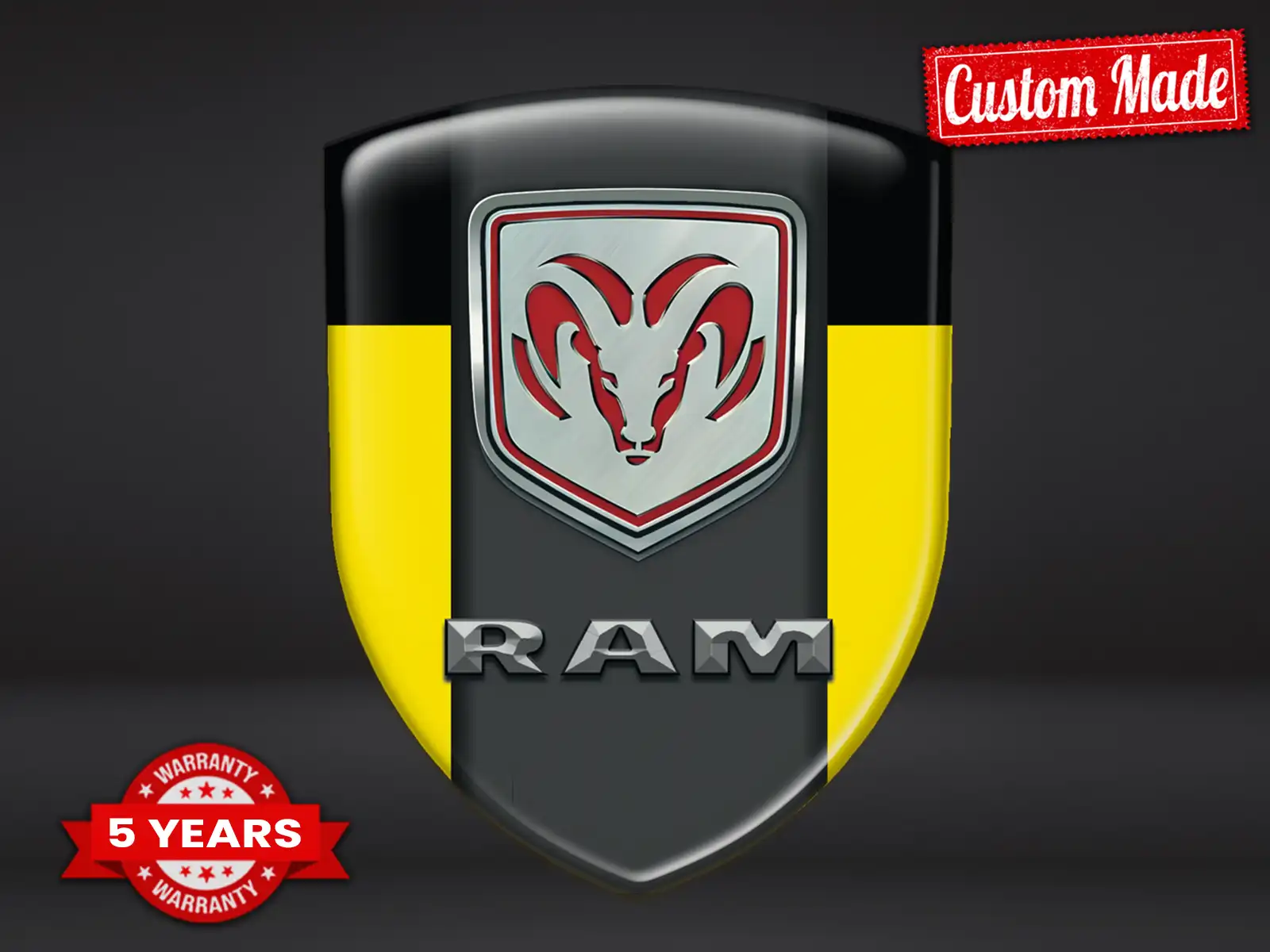 Dodge Selbstklebende Sticker Glänzende Edition Edle Domes